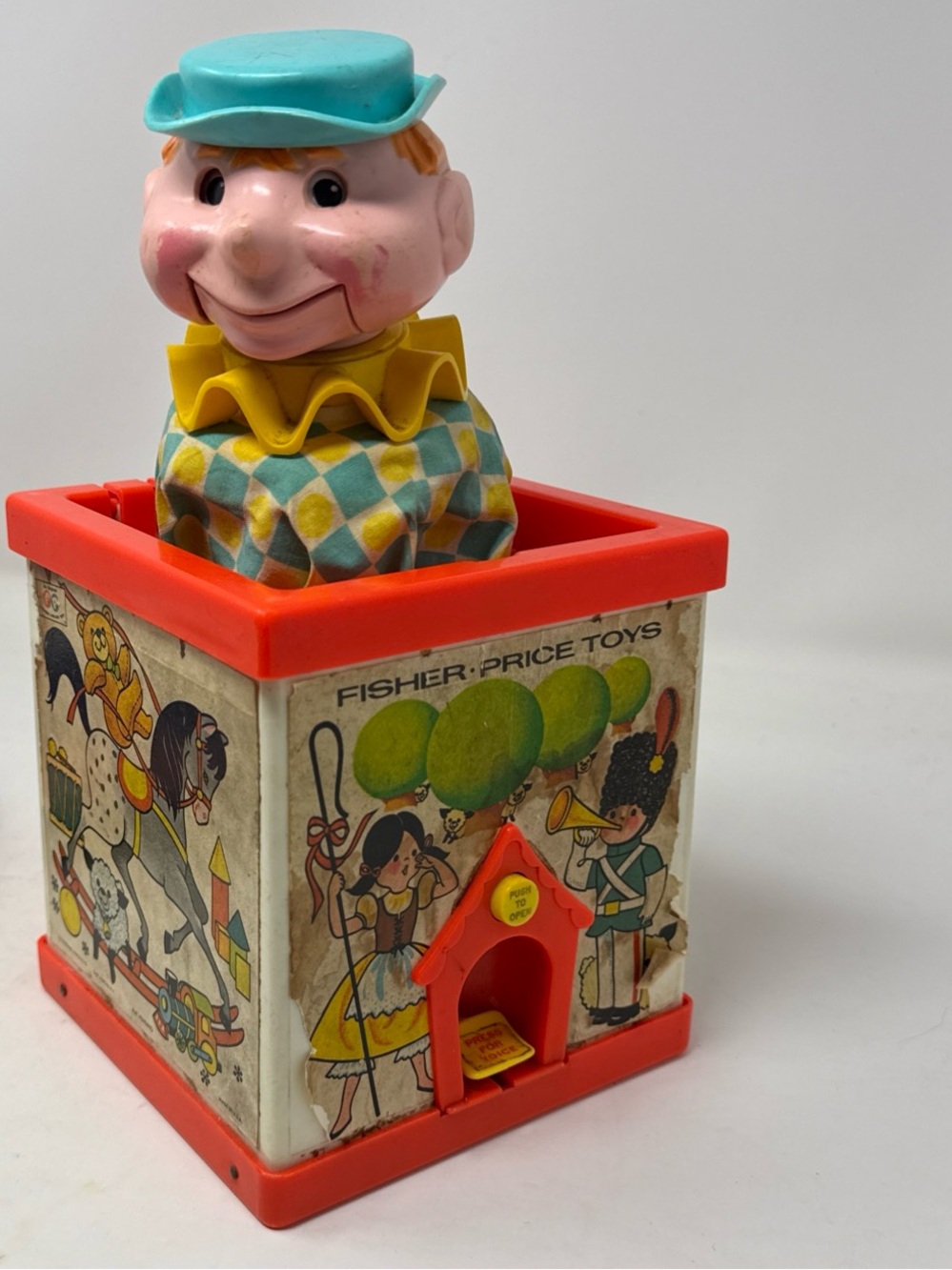 Fisher Price 1970s Vintage Jack in the Box Puppet Toy Works!